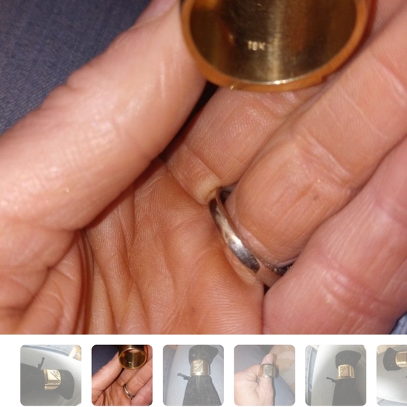 18K S0-10 1/2. RINGOLID GOLD MEN SIZE - Picture 2 of 5